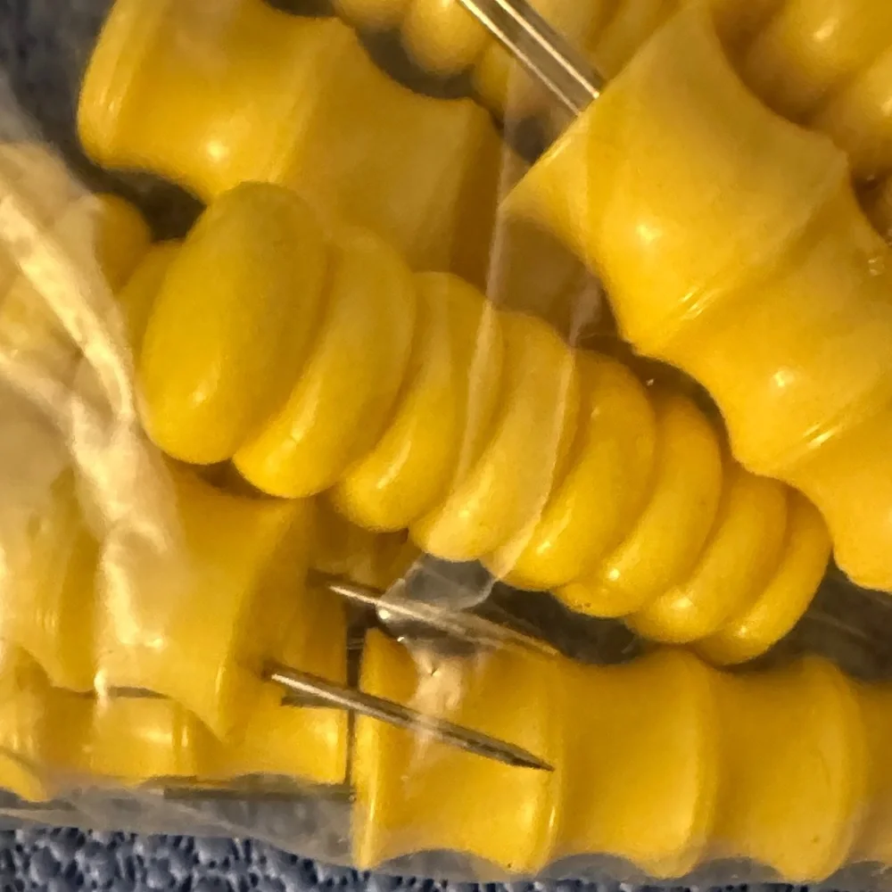Yellow Plastic corn on cob holders set of six